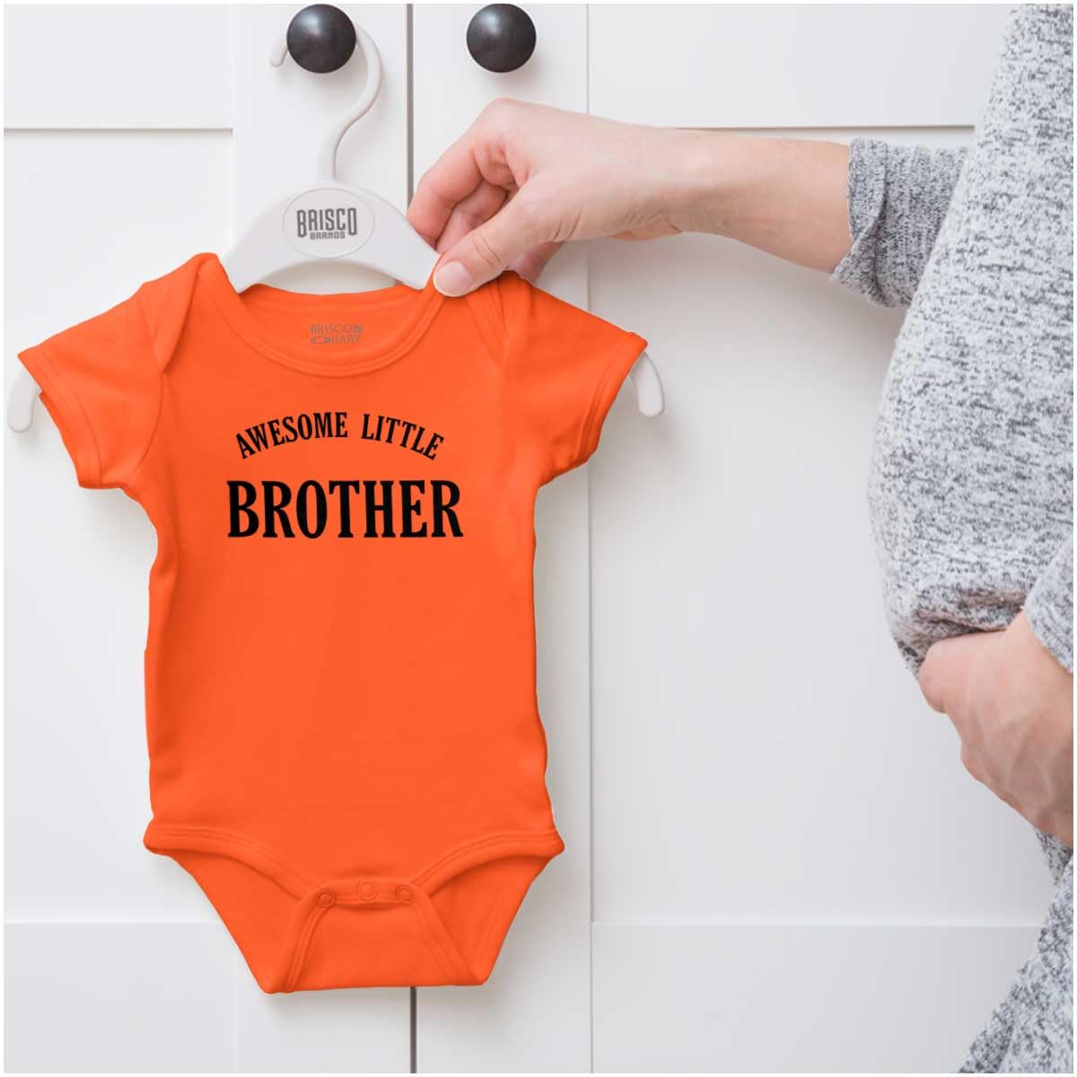 Brisco Brands Baby Bodysuit Jumper for Boys - Cute Sibling Outfit for Little Brothers | Perfect for Family Photos, Birthday Gifts & Everyday Wear