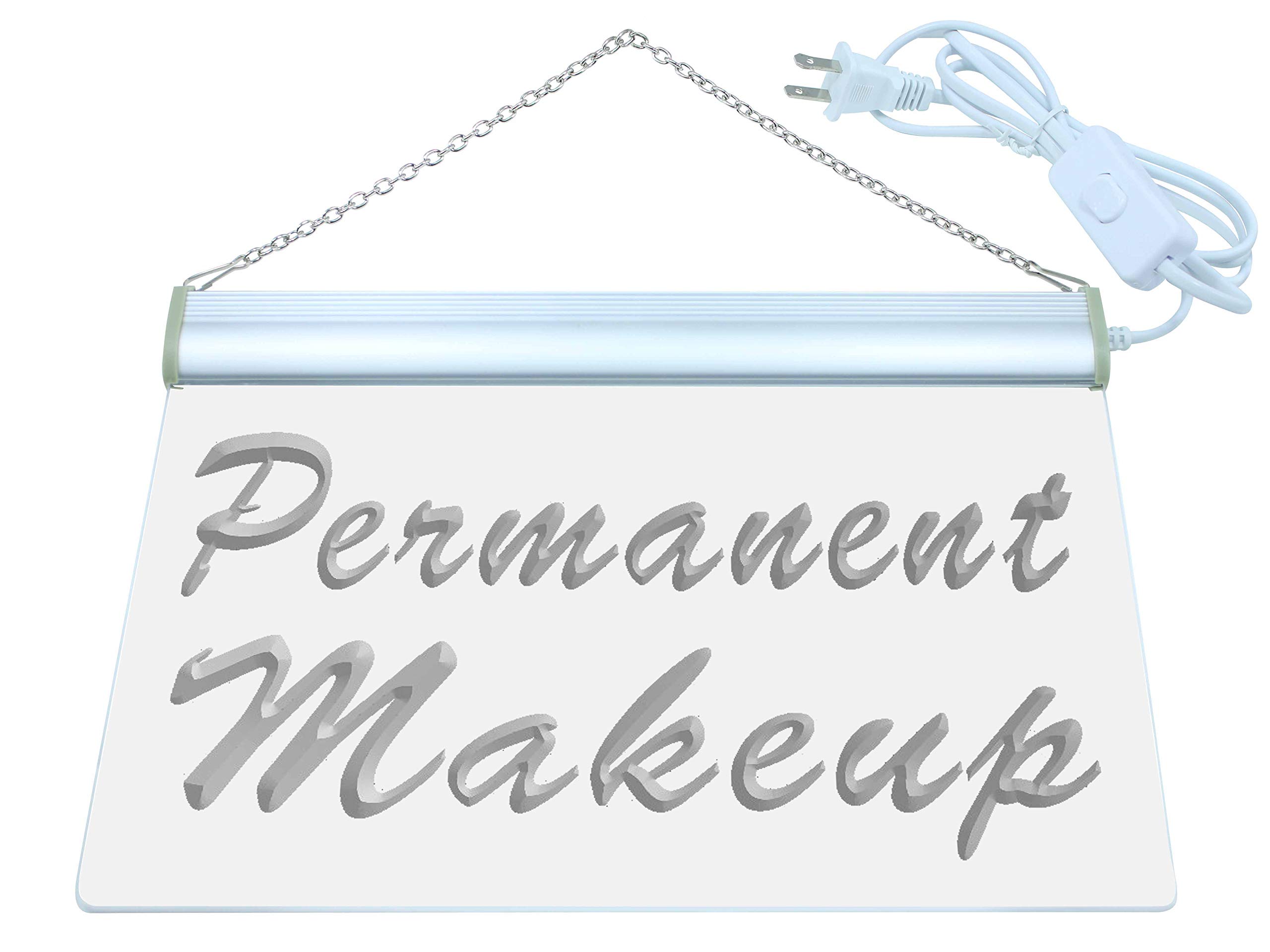 ADVPRO Permanent Makeup LED Neon Sign - Salon & Tattoo Studio Decor - Eye-Catching Beauty Business Advertising Light Display (Model m037-bc) - Perfect for Tattoo Parlors, Cosmetic Clinics & Retail Stores