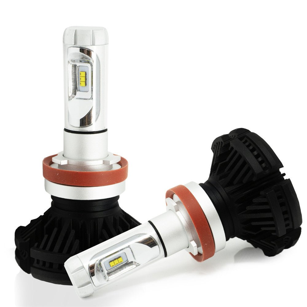 H8 H9 H11 Fanless LED Headlight Bulbs - 6000K White/3000K Yellow/8000K Blue - High Brightness Upgrade for Cars, Trucks, SUVs - Perfect for Night Driving, Fog Lights & Off-Road Adventures