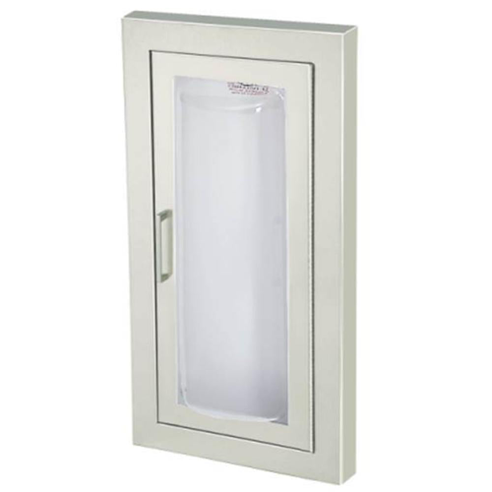 JL Industries 1526F25FX2 Clear VU Fire Extinguisher Cabinet - Clear Acrylic Full Glazing with Pull Handle, Fire Rated - Perfect for Offices, Schools, and Commercial Buildings Safety Compliance