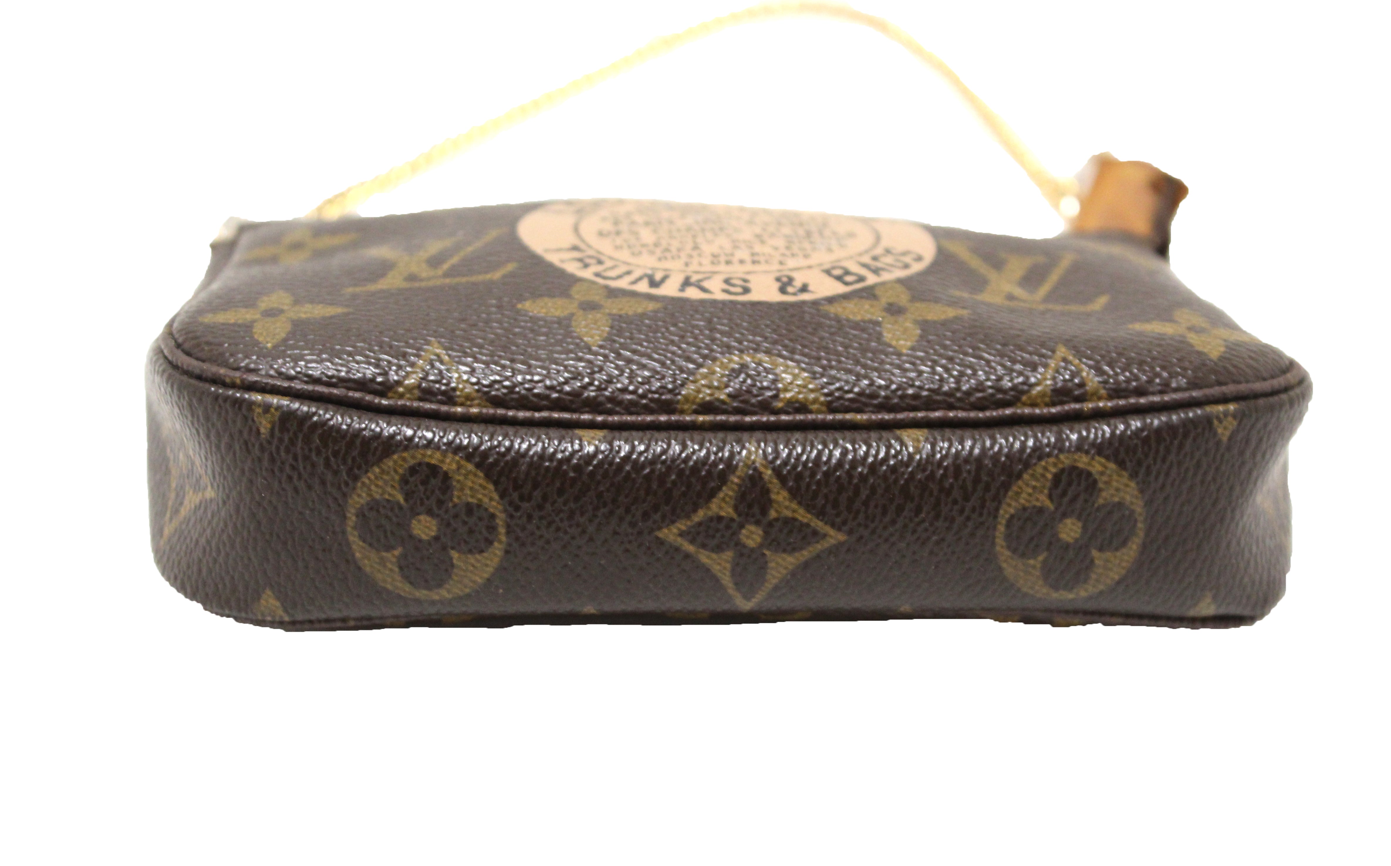 Authentic Louis Vuitton Monogram Canvas Mini Pochette Bag - Classic Trunks Collection | Perfect for Everyday Use, Travel & Special Occasions