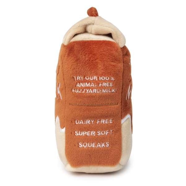 Fuzzyard Chocolate Almond Milk Plush Dog Toy - Soft & Cuddly Chew Toy for Small & Medium Dogs | Perfect for Playtime, Training & Cuddling | Non-Toxic & Durable Pet Gift
