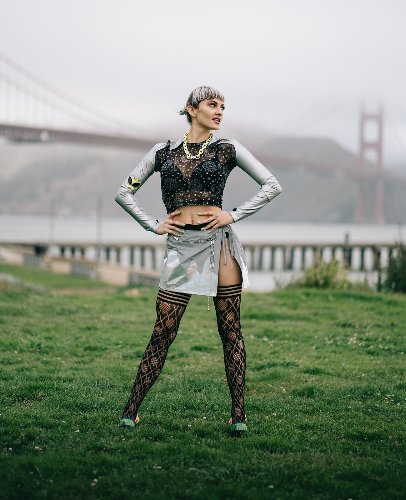 Elle Diamond Thigh High Stockings - No Flush Fit, Petite to Plus Size Sizes - Perfect for Parties, Date Nights & Special Occasions