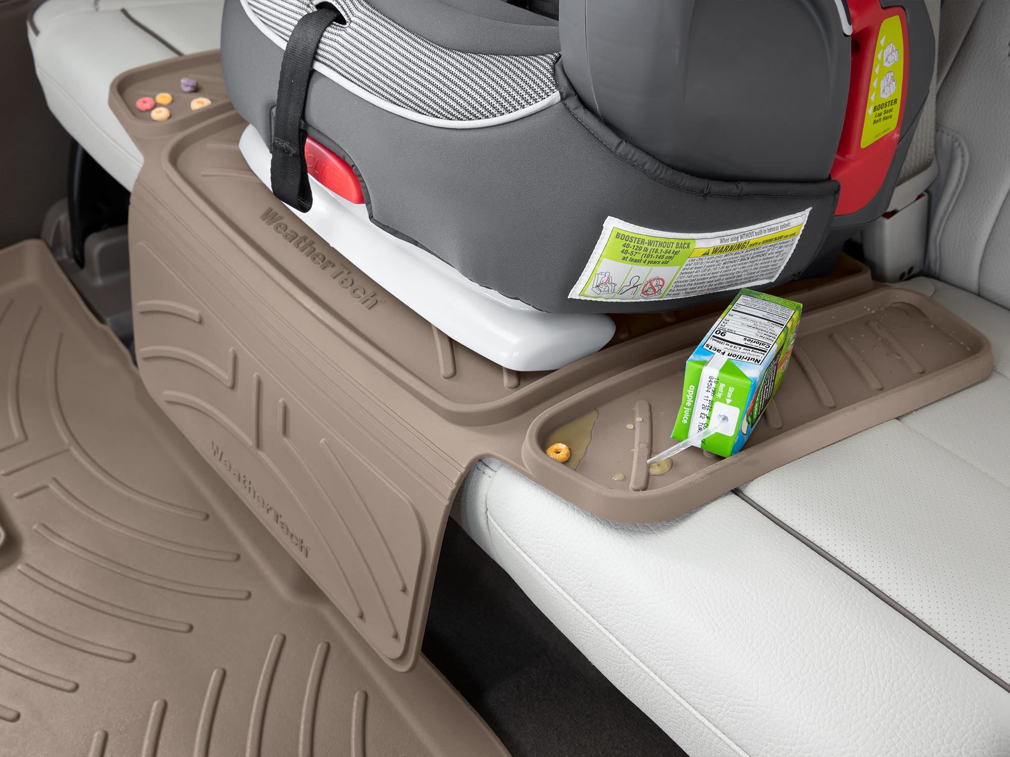 WeatherTech Child Car Seat Protector - Heavy Duty Car Seat Mat for Kids, Universal Fit, Waterproof & Non-Slip, Gray - Perfect for SUVs, Minivans & Sedans to Protect Leather & Cloth Seats