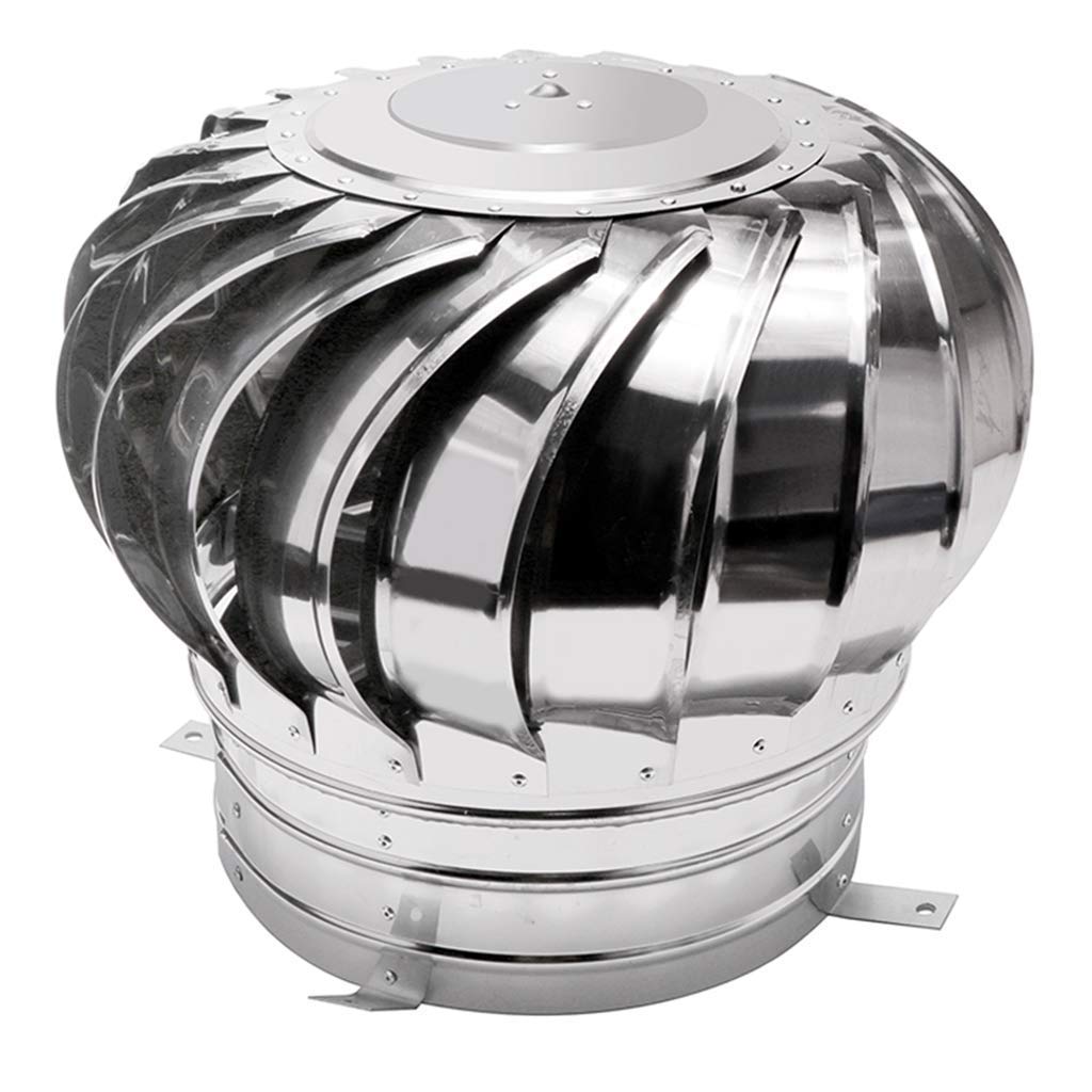Stainless Steel Rotating Fireplace Cap - Anti-Discharge, Easy to Install, 100mm - Perfect for Wood Stove, Chimney Cover & Outdoor Fireplace Protection