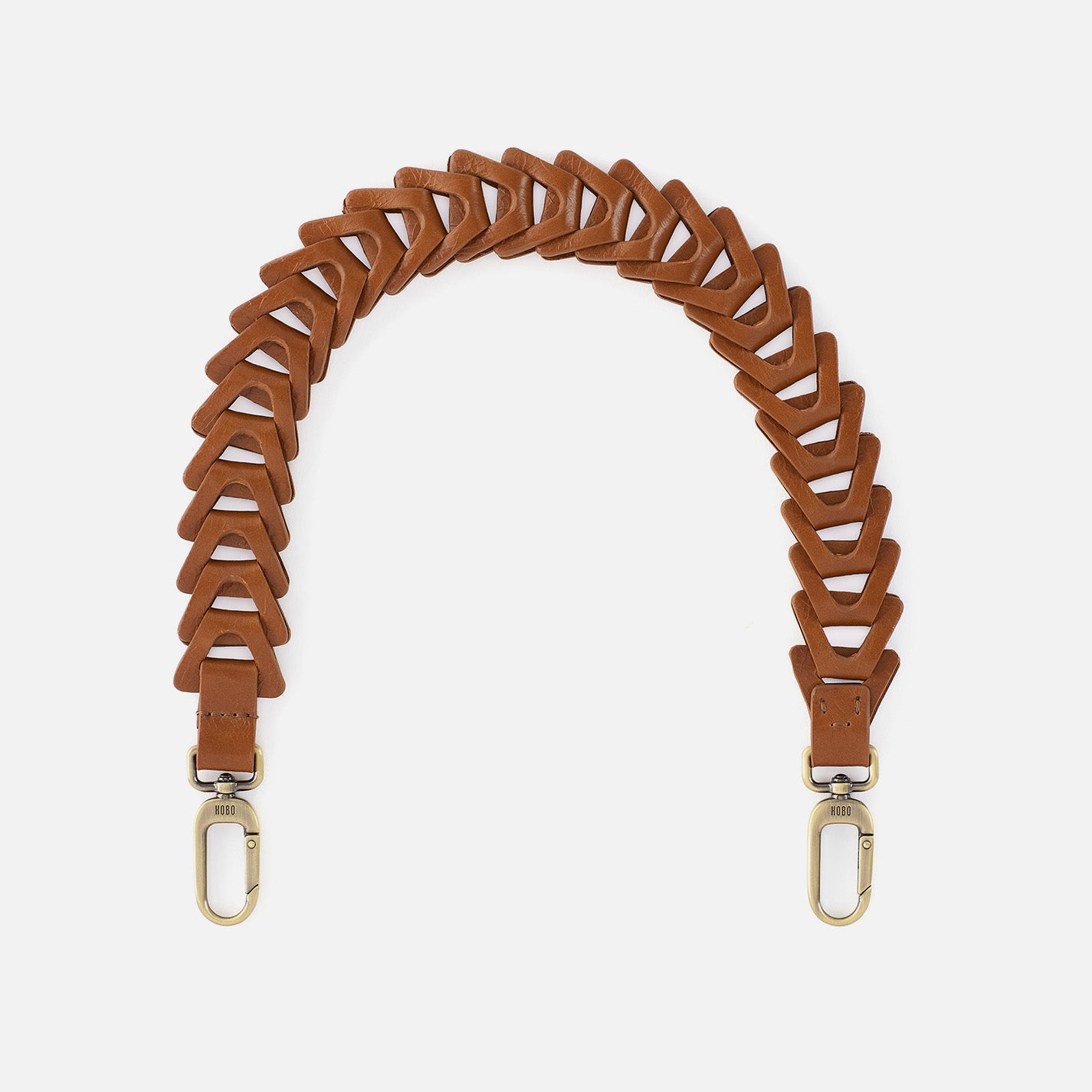 Premium Polished Leather Petty Link Strap in Truffle Brown - Stylish & Durable for Handbags, Purses & Accessories | Perfect for Everyday Use, Work & Travel