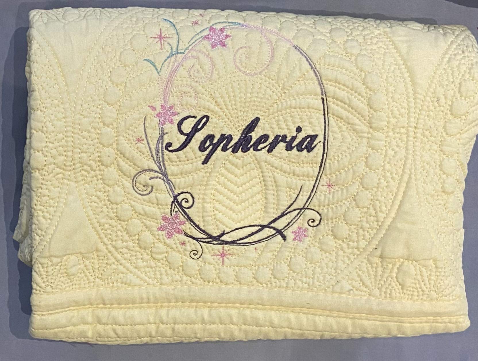 Personalized Baby Blanket with Monogram - Soft Embroidered Nursery Blanket for Boys & Girls - Perfect Baby Shower Gift - Ideal for Crib, Stroller & Photo Props