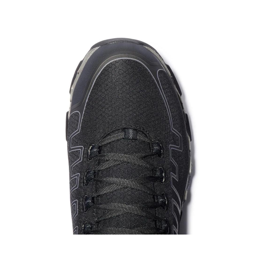 Powertrain Sport Alloy Toe Safety Work Boots for Men - Black Steel Toe Shoes for Construction, Warehouse & Outdoor Work