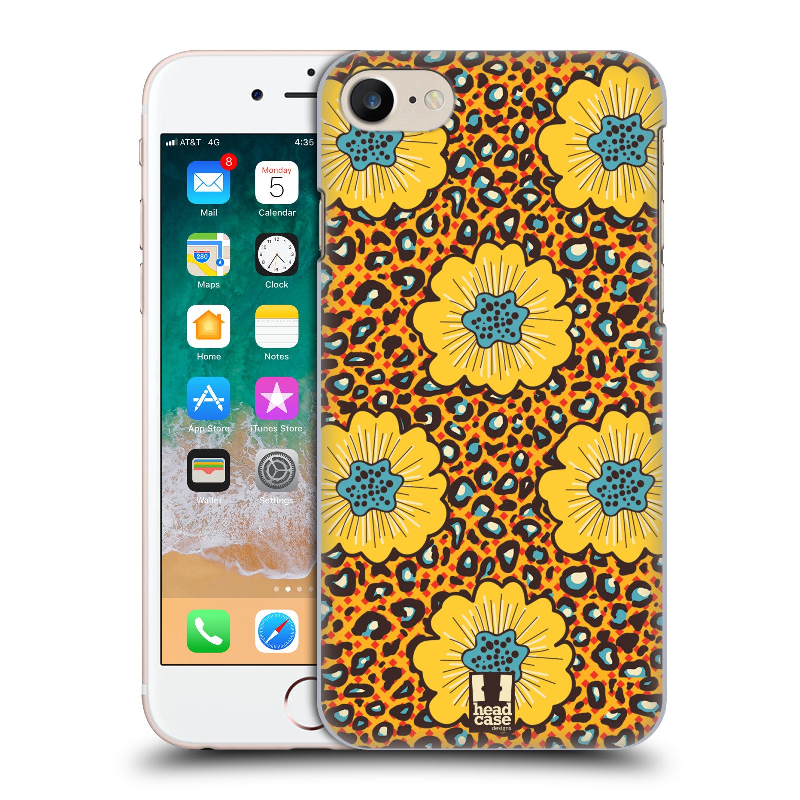 Head Case Designs African Sunshine Blossoms Multicultural Ethnic Prints Hard Back Case for Apple iPhone 7/8/SE 2020 & 2022 - Perfect for Travel, Work, and Everyday Style
