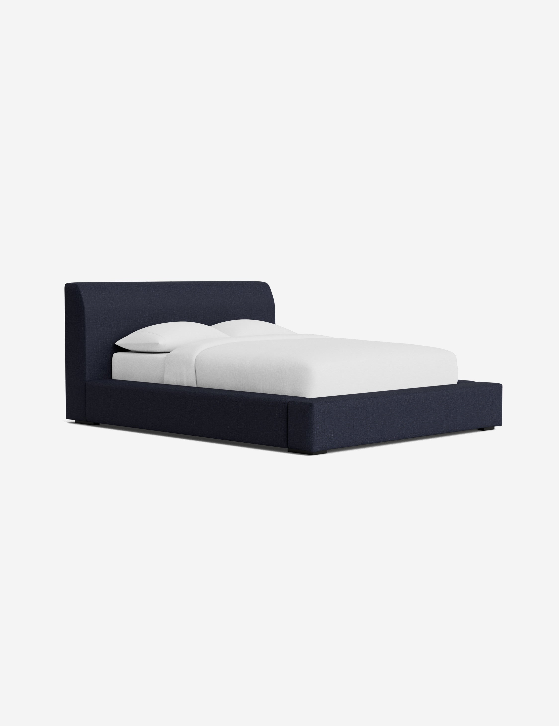 Stylish Clayton Platform Bed Frame - Queen Size, Modern Wooden Bed with Sturdy Slat Support - Perfect for Bedroom, Guest Room & Small Spaces