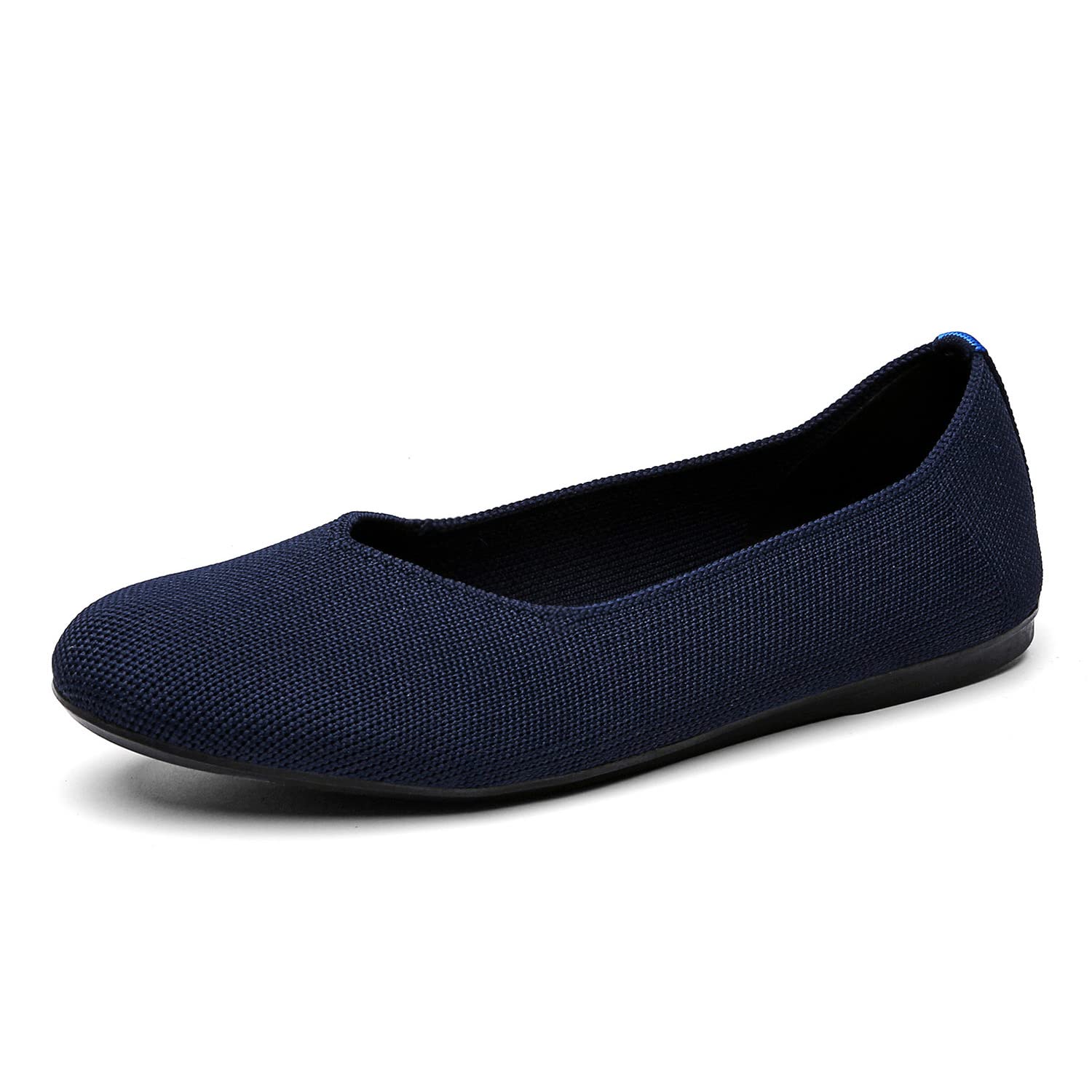 Women's Ballet Flats - Comfortable Knit Dressy Casual Shoes with Round Toe & Breathable Mesh for Work, Travel, and Everyday Wear