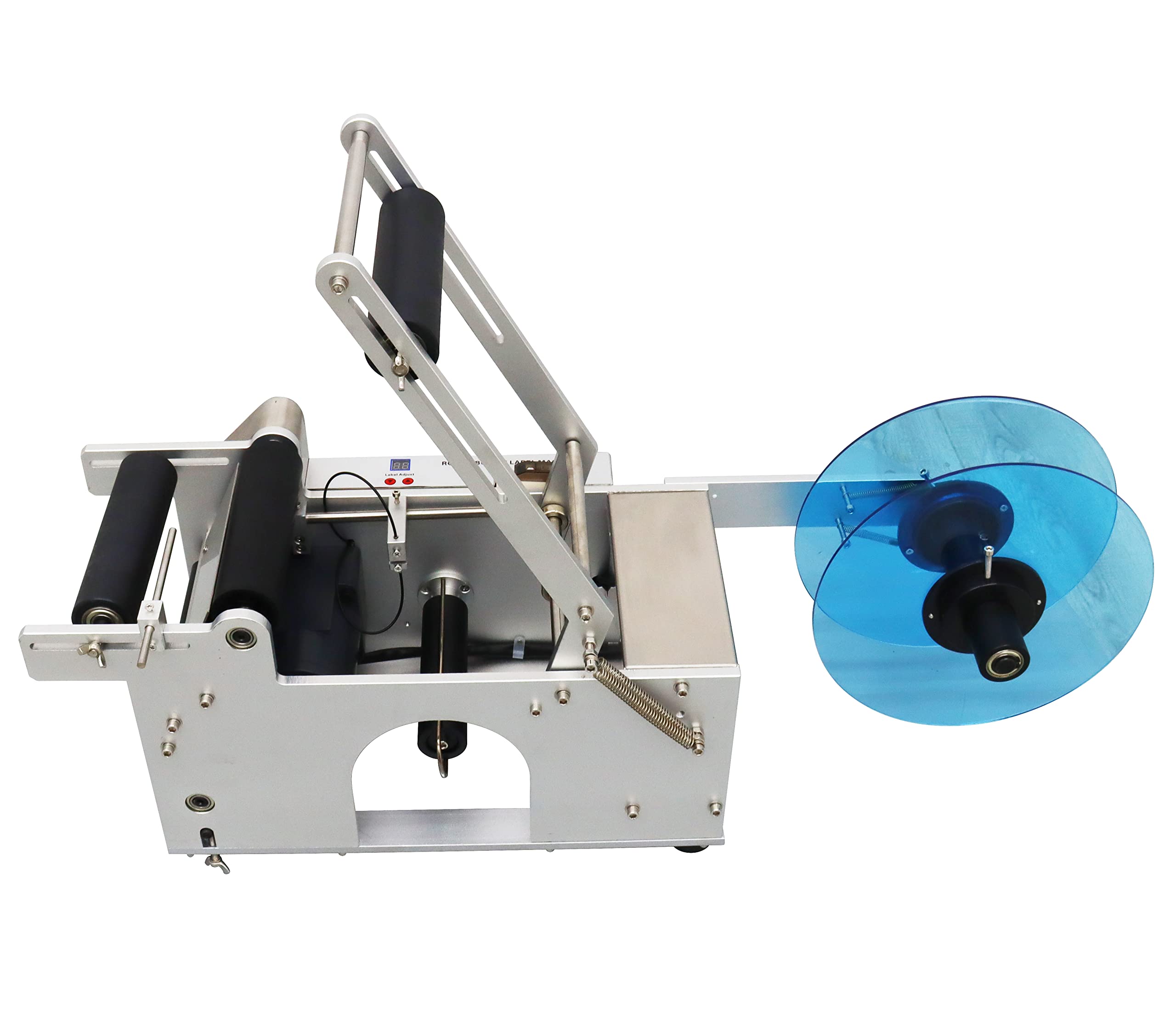 TechTongda Automatic Round Bottle Labeling Machine - High Speed Stick Mark Labeller for Plastic & Glass Bottles - Perfect for Cosmetic, Pharmaceutical and Food Packaging Industry