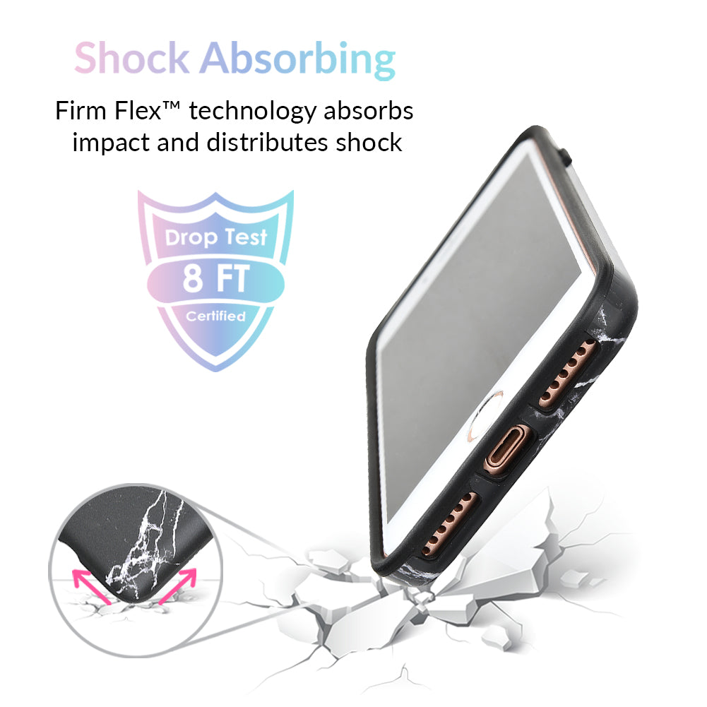 Premium Black Marble iPhone Case - Slim Protective Cover with Anti-Slip Grip | Perfect for Work, Travel & Everyday Use