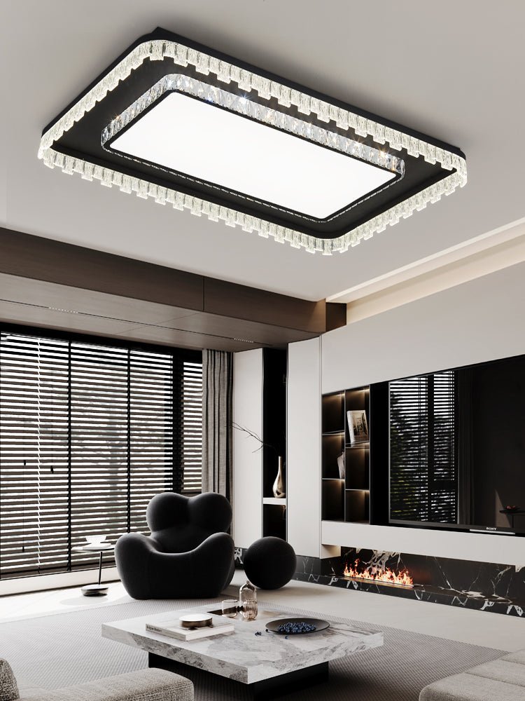 Glimmer Crystal Ceiling Light Fixture - Modern Chandelier for Living Room, Bedroom, Dining Room - Elegant Home Decor Lighting