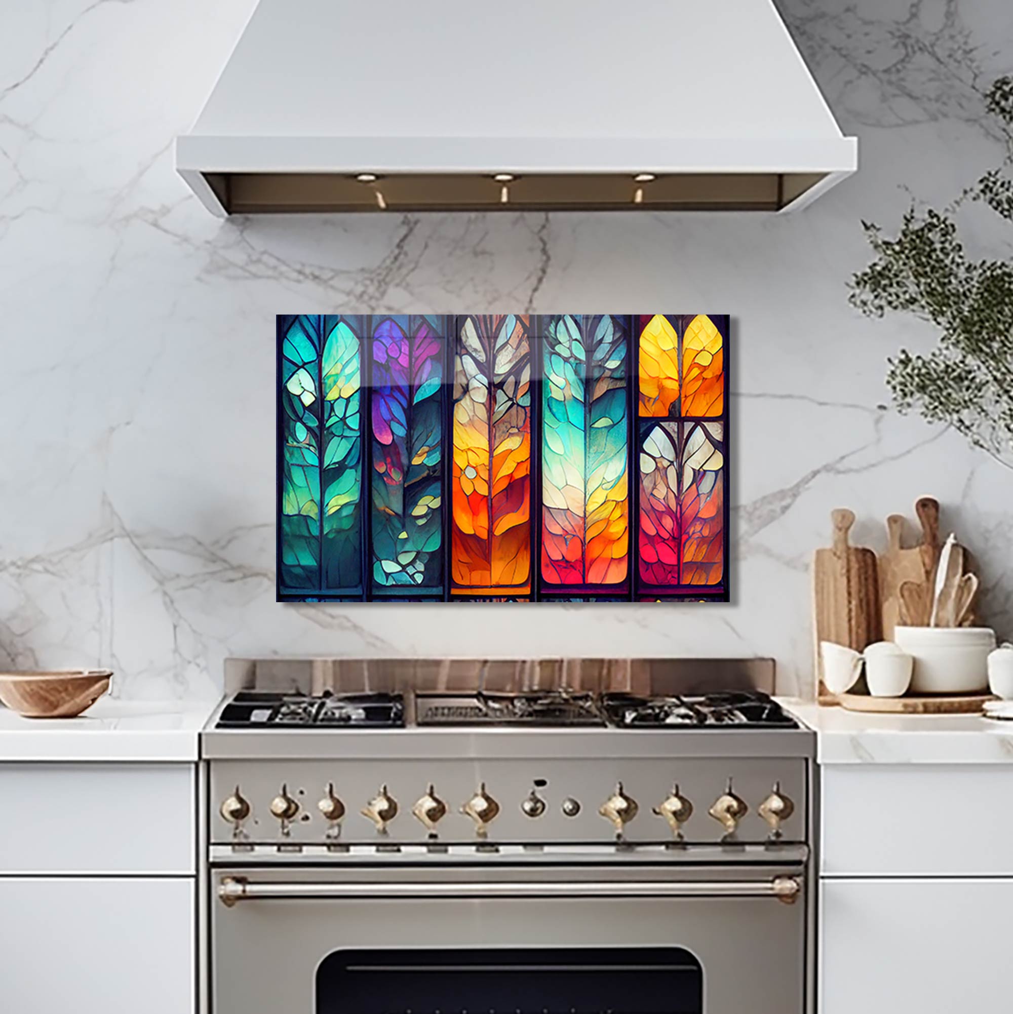 Seasons Glass Splashback - Stylish & Durable Kitchen Backsplash Panel - Perfect for Modern Kitchens, Bathrooms & Home Renovations