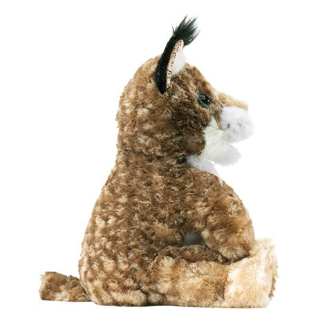 Folkmanis Bobcat Kitten Hand Puppet - Realistic Plush Animal Toy for Kids, Storytelling & Educational Play - Perfect for Classroom, Theater & Imaginative Playtime
