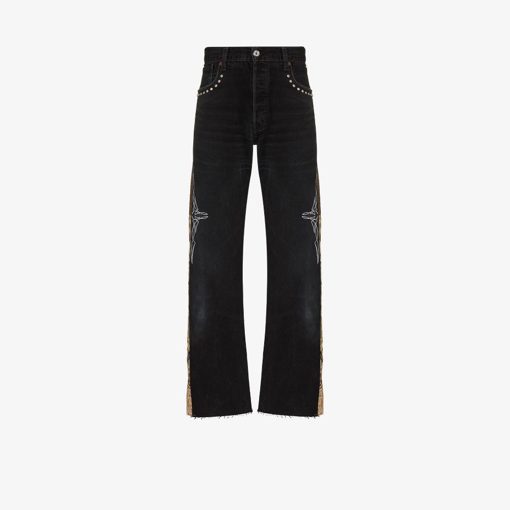 Children of The Discordance Black Jeans for Men & Women - Stylish Distressed Denim for Streetwear & Casual Outfits