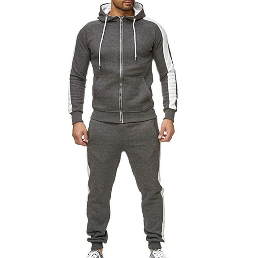 Men's Camouflage Tracksuit Set - Warm Sweatshirt & Joggers for Outdoor Sports, Running, Gym Workouts | Perfect for Winter Training, Casual Streetwear & Athletic Activities