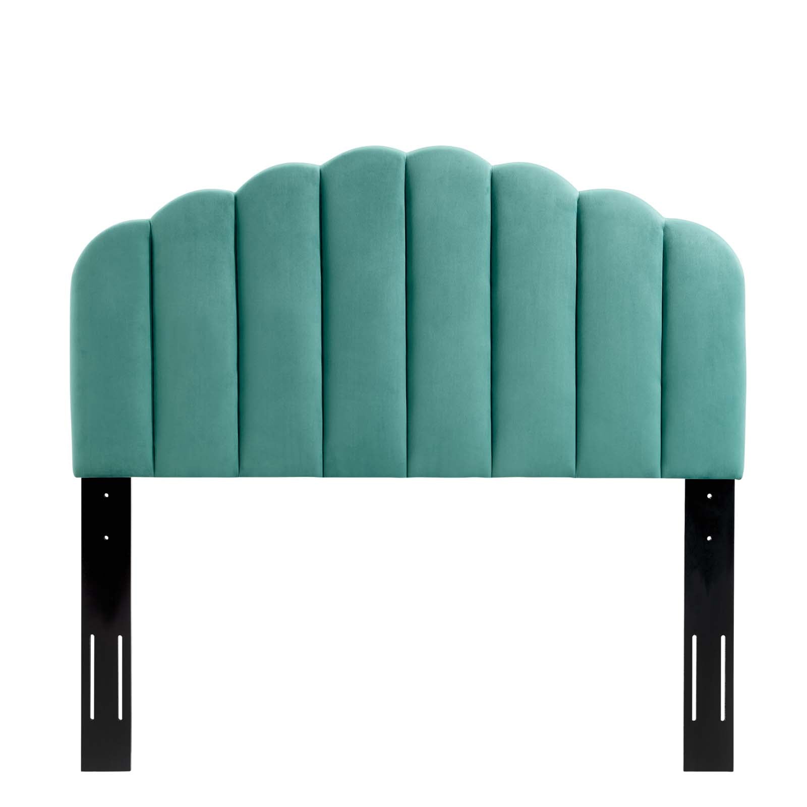 Luxury Velvet Upholstered Headboard - Queen Size Bed Frame with Tufted Design for Modern Bedroom Decor | Perfect for Master Bedroom, Guest Room & Hotel Styling