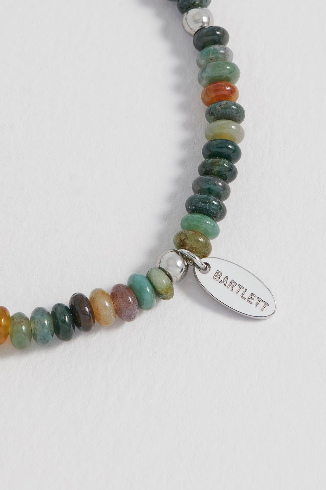 Men's Stretch Disc Bracelet with Natural Gemstones - Adjustable Beaded Bracelet for Yoga, Meditation & Everyday Wear