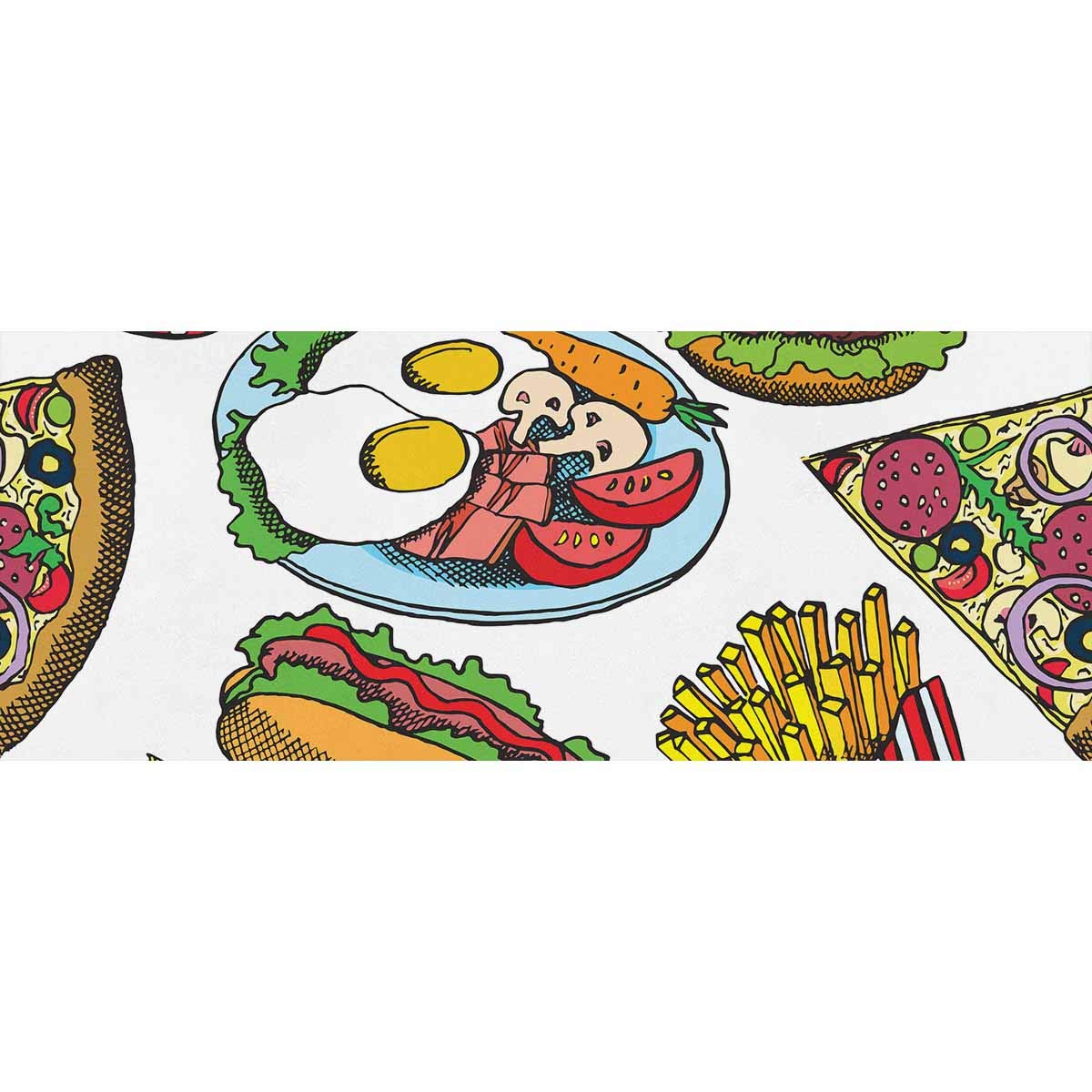 InterestPrint Hot Dog Sausage Burger Pattern Gift Wrapping Paper - 3 Rolls for Birthday, Valentine's Day, Christmas Presents | Perfect for Food-Themed Parties, BBQ Events & Fast Food Lover Gifts