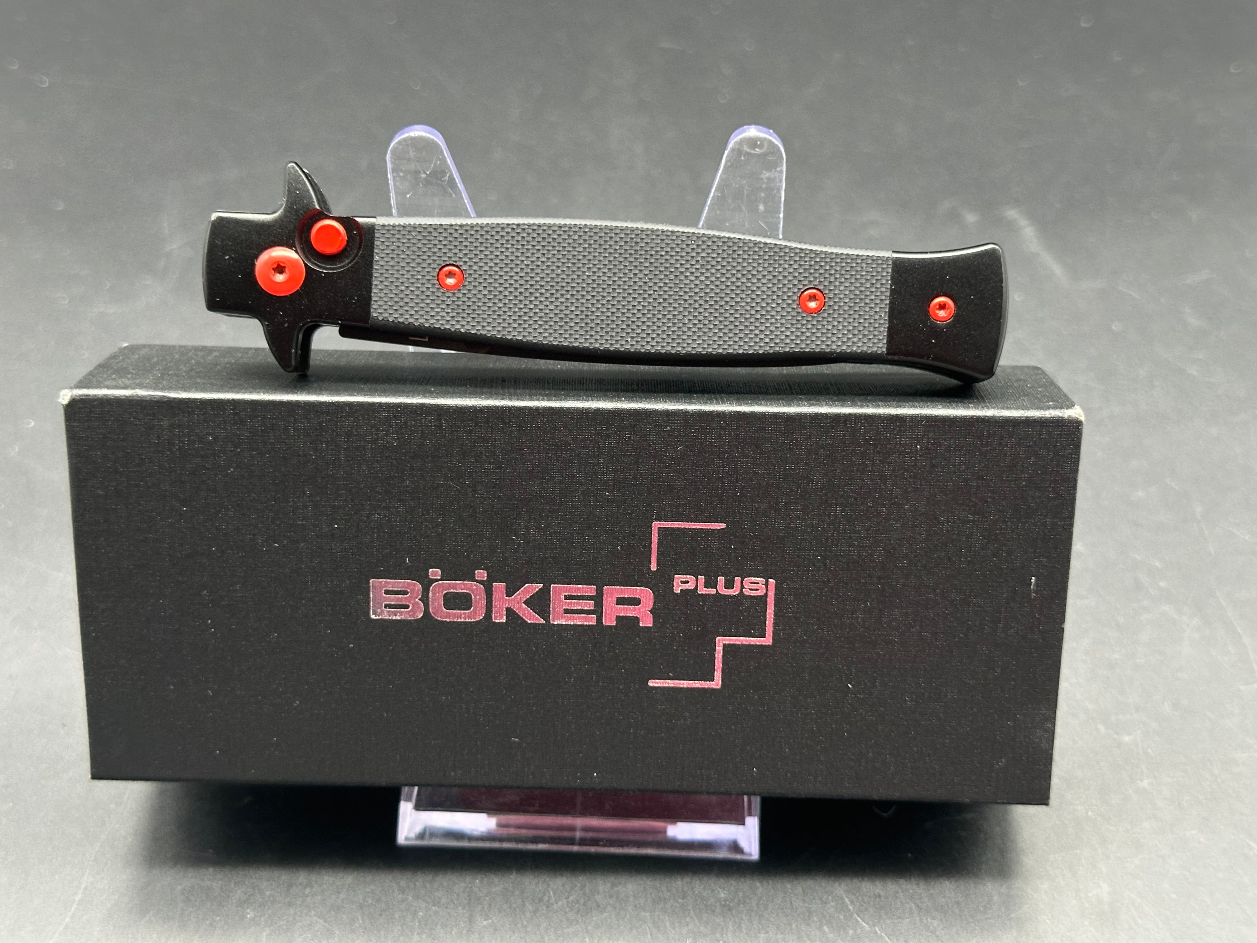 Boker SMKW Exclusive Vendetta Automatic Stiletto Knife - Tactical Folding Knife for Outdoor, Camping & EDC (Everyday Carry)