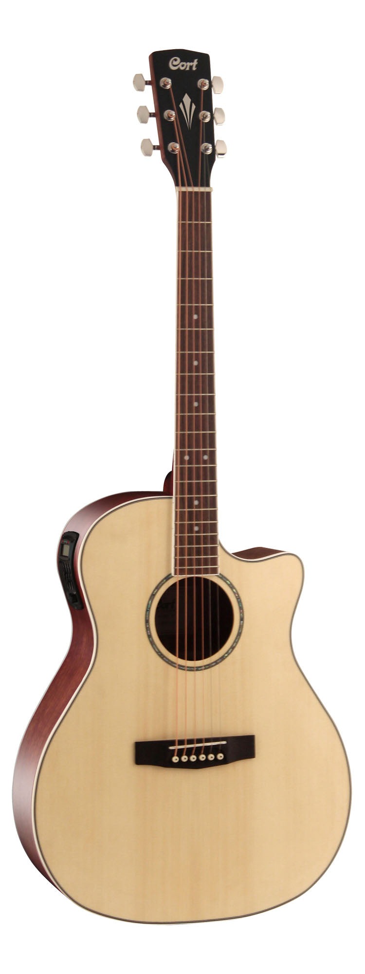 Cort GA MEDX Grand Auditorium Acoustic Guitar with Gig Bag - Perfect for Live Performances, Studio Recording & Traveling Musicians