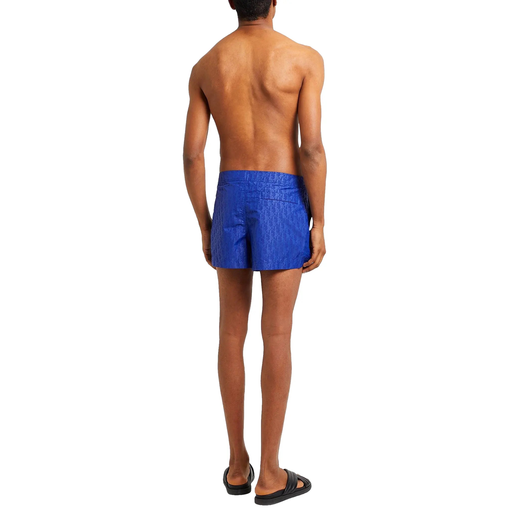 Dior Oblique Swim Shorts for Men - Blue Luxury Beachwear for Swimming, Vacation & Summer Outfits