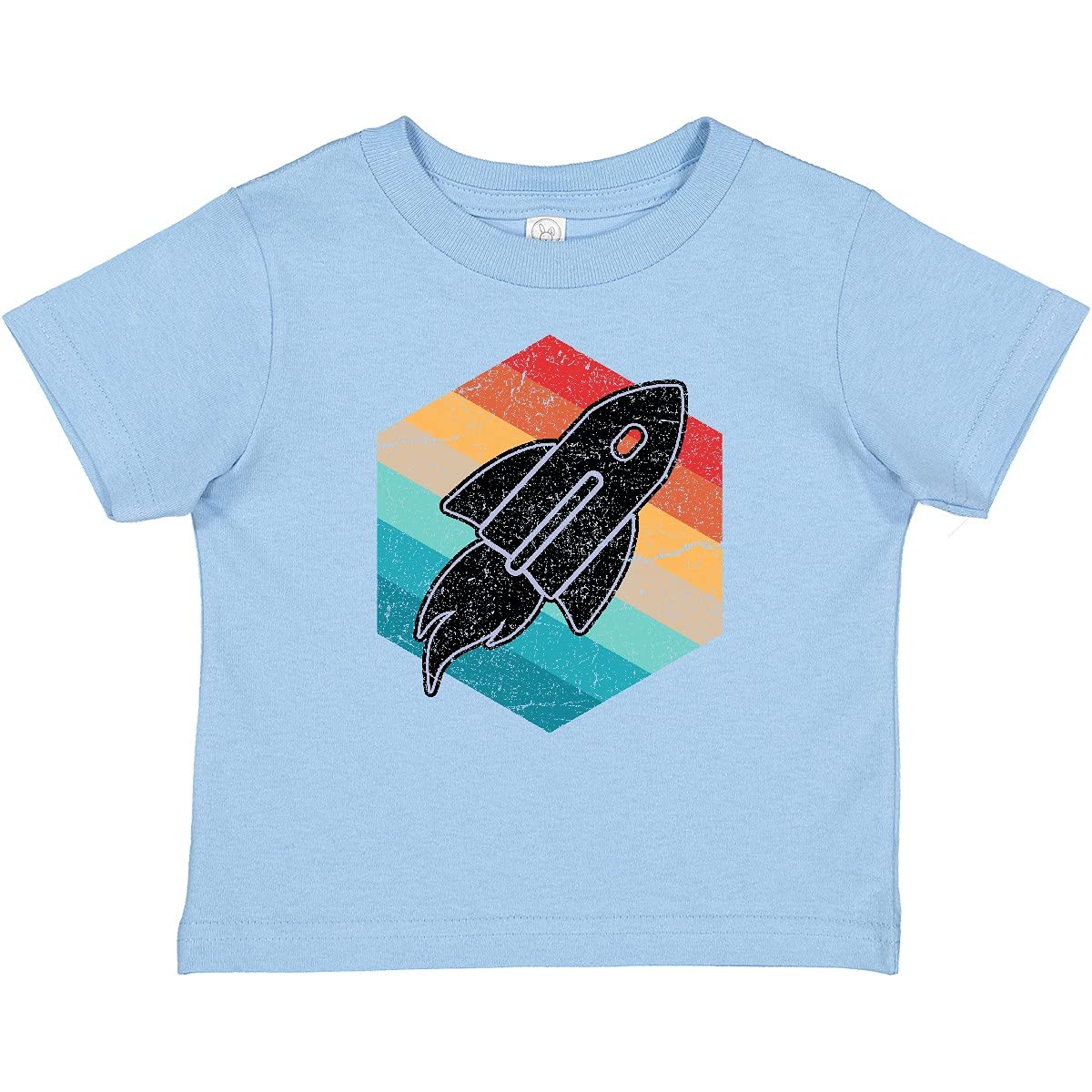 Inktastic Rocket Ship Retro Space Baby T-Shirt - Cute Astronaut Themed Cotton Tee for Infants & Toddlers - Perfect for Space-Themed Birthday Parties, Science Events & Casual Wear