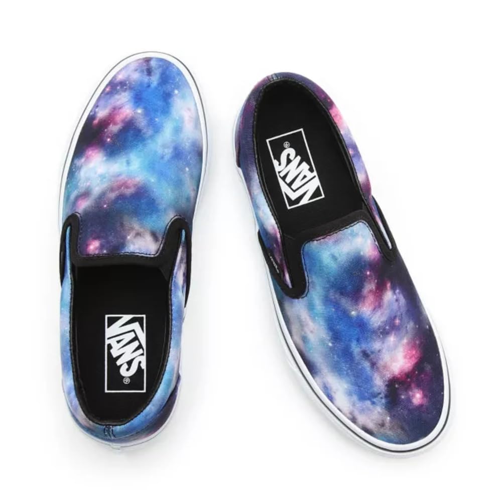 Vans Slip-On Galaxy & White Skate Shoes for Men and Women - Comfortable Sneakers for Skateboarding, Casual Wear & Street Fashion