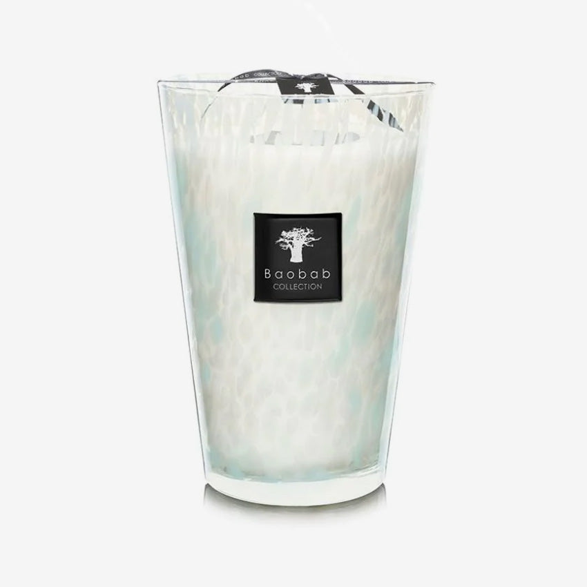 Baobab Collection Sapphire Pearls Scented Candle - Luxury Home Fragrance for Relaxation & Romantic Ambiance | Premium Soy Wax Candle for Bedroom, Bathroom & Living Room Decor