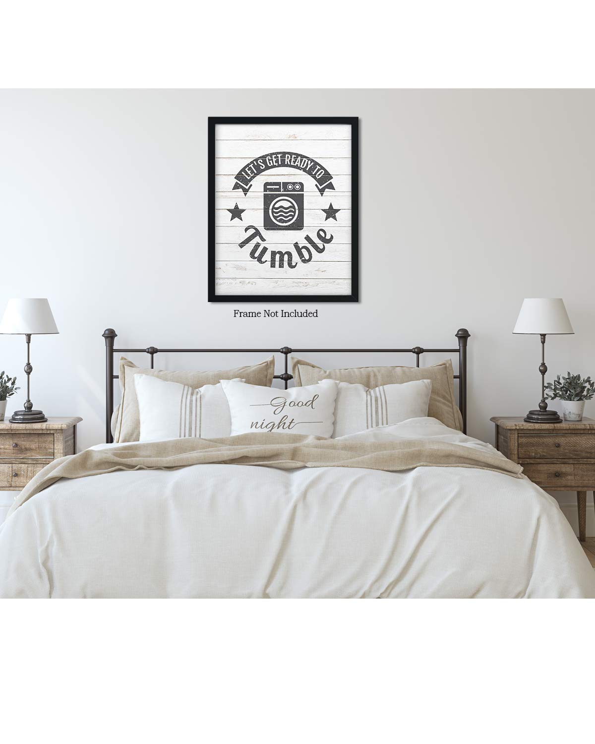 32x40-inch Unframed Canvas Wall Art Decor Print - Perfect for Laundry Room & Home Decor | Let's Get Ready to Tumble
