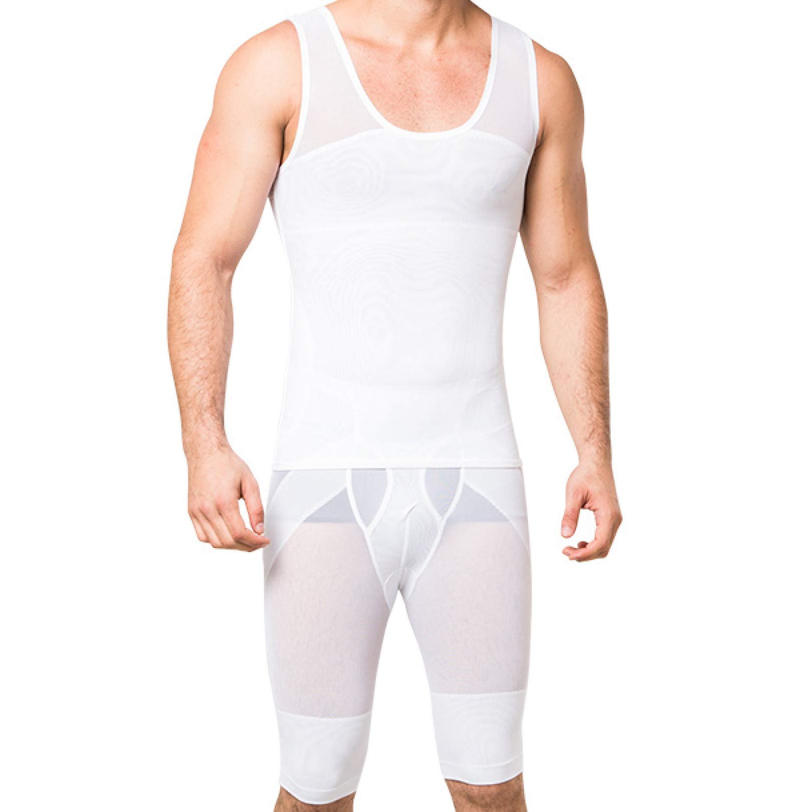 Men's Waist Trainer Shapewear - Tummy Control Body Shaper, Sweat Sauna & Breathable Slimming Underwear for Workout & Daily Wear