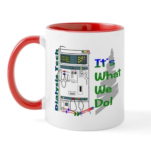 White/Red Inside - Dialysis Tech Mugs