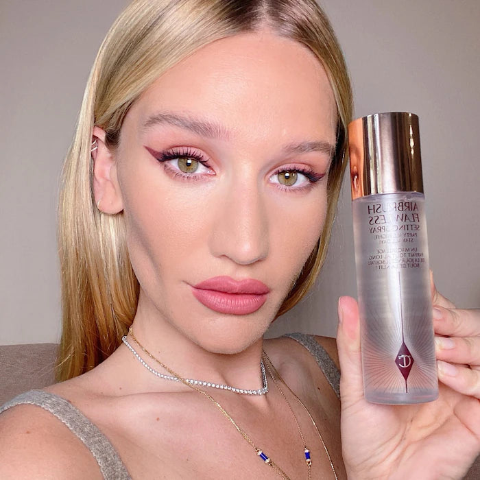 Charlotte Tilbury Airbrush Flawless Makeup Setting Spray - Long-Lasting Matte Finish for All-Day Wear | Perfect for Weddings, Photos & Special Events