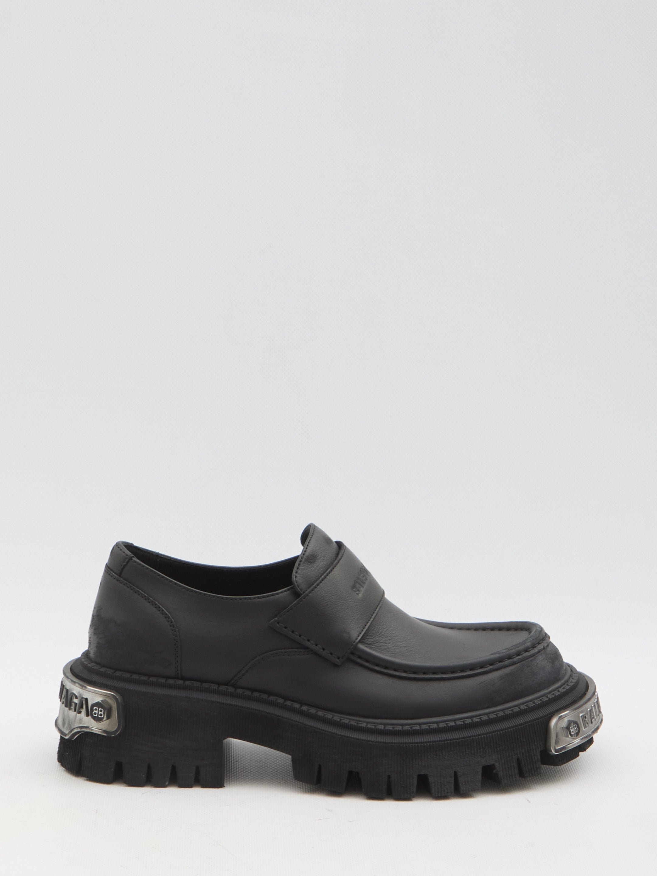Balenciaga Tractor Moccasins for Men & Women | Luxury Leather Loafers | Comfortable Slip-On Shoes for Casual Wear, Office & Travel