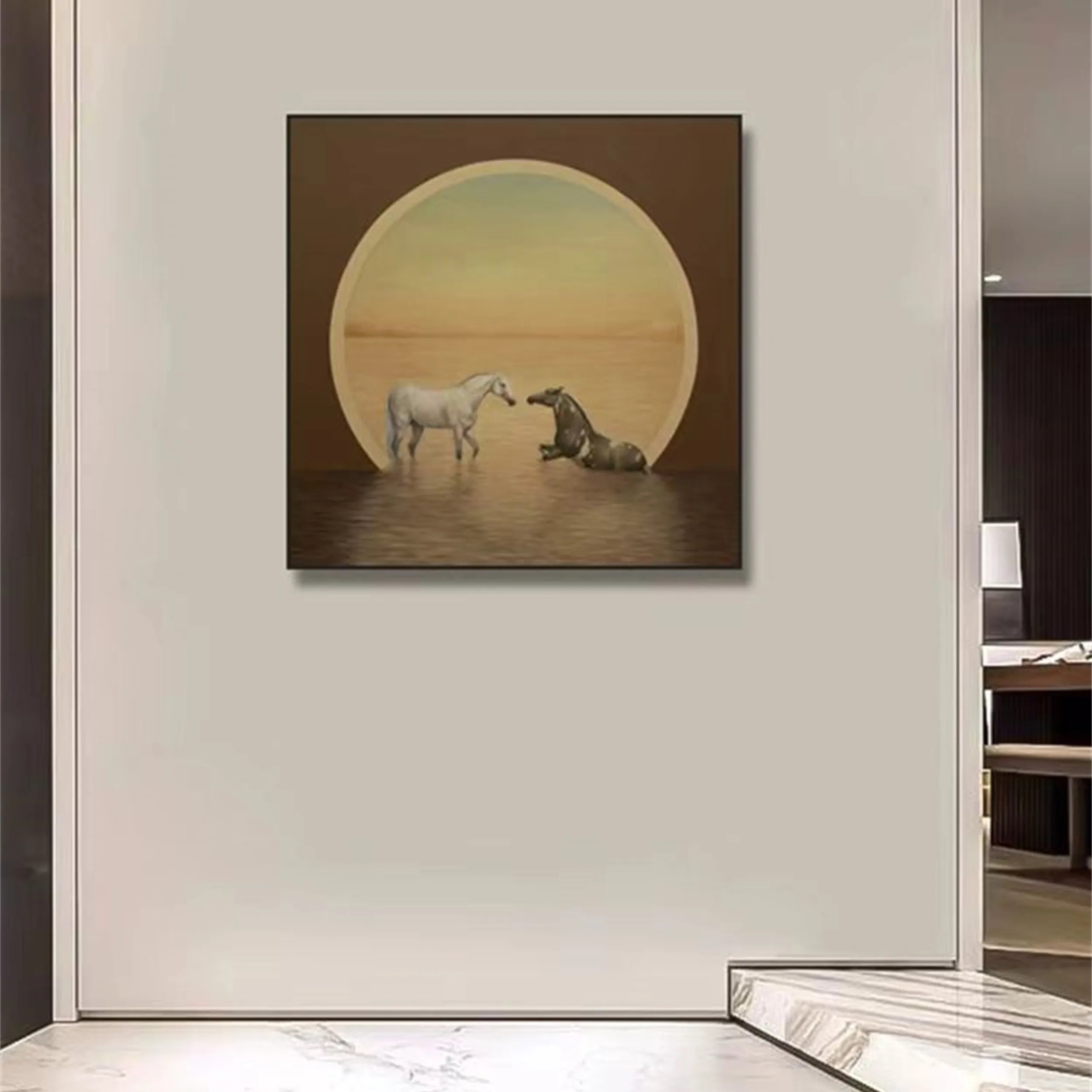 Animal Art Painting #AP023 - Handmade Wildlife Canvas Art for Home & Office Decor | Perfect for Living Room, Bedroom, or Gift