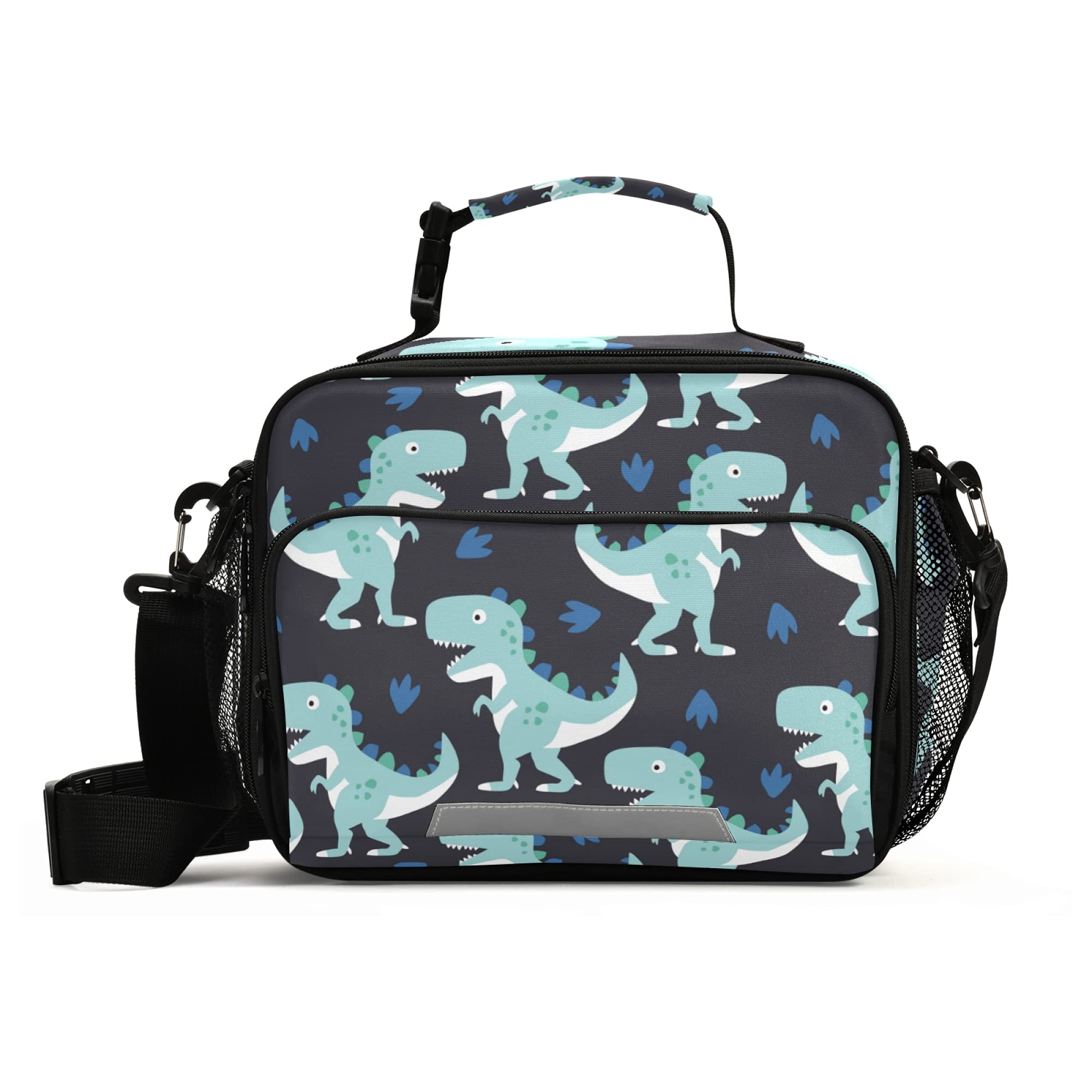 Insulated Dinosaur Lunch Box for Women, Men, Teens - Cute Cooler Bag with Shoulder Strap for School, Work, Picnic & Travel | Reusable & Leak-Proof Lunch Tote for Kids & Adults