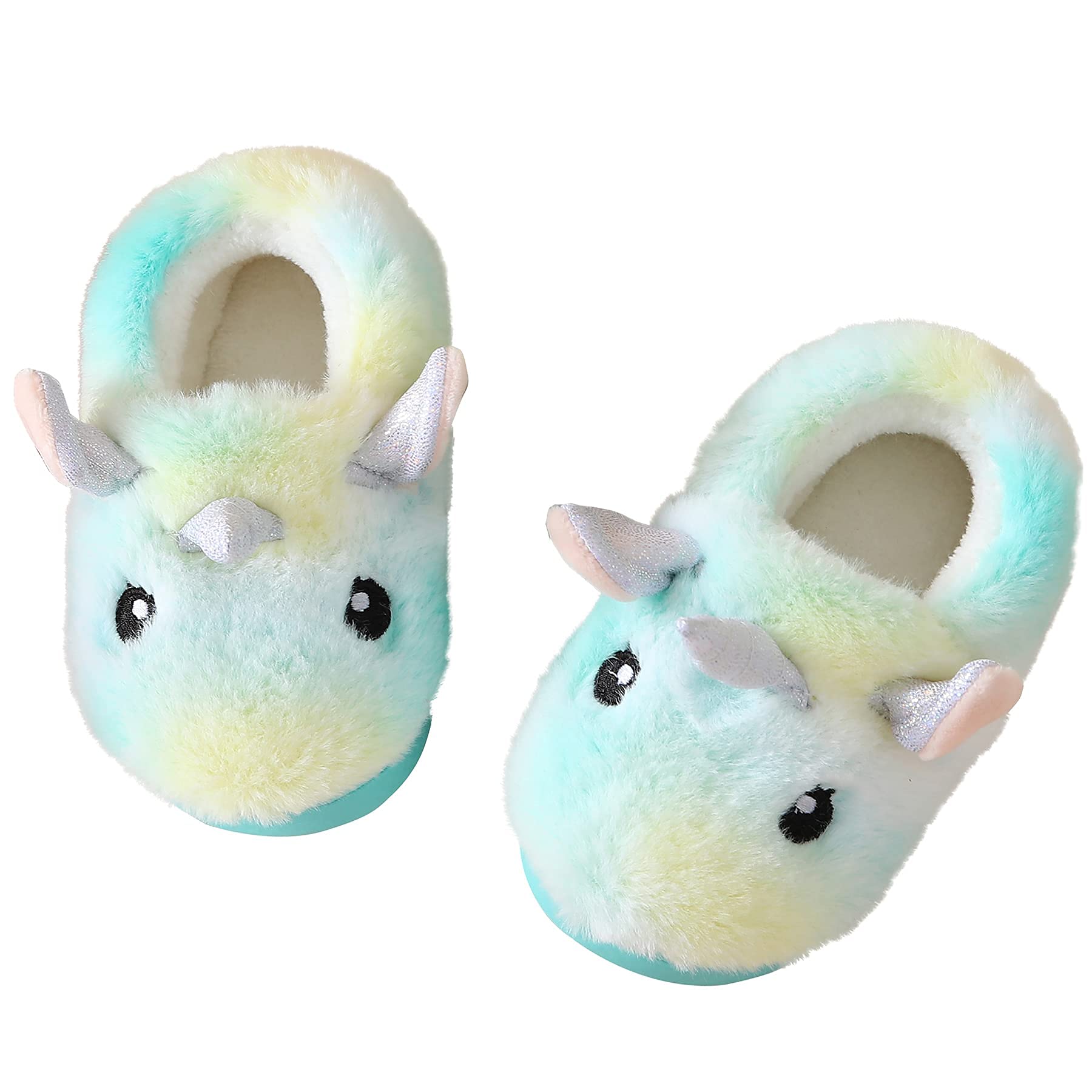 INMENSEE Non-Slip Toddler Slippers for Boys & Girls - Warm Indoor House Shoes for Kids with Anti-Skid Sole - Perfect for Playtime, Nursery & Cozy Home Wear