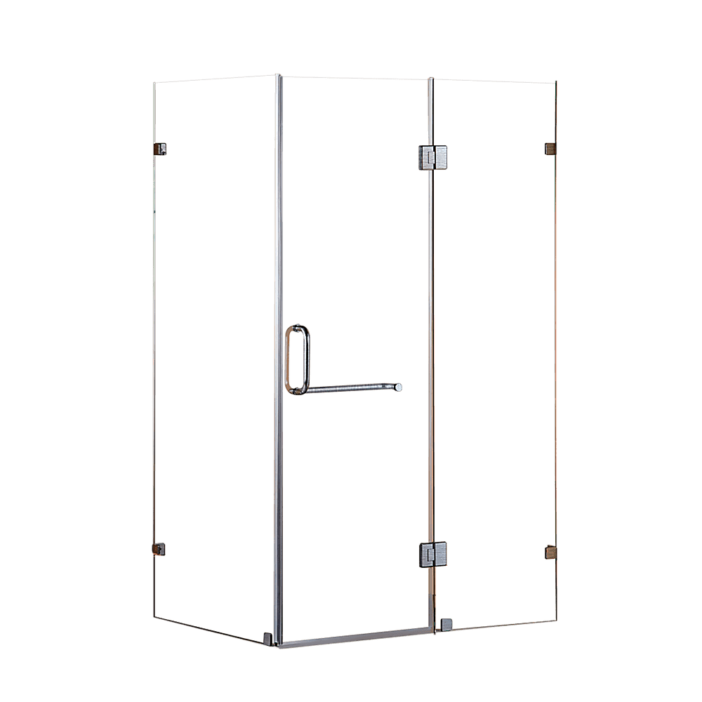Frameless 10mm Glass Shower Screen 43.3