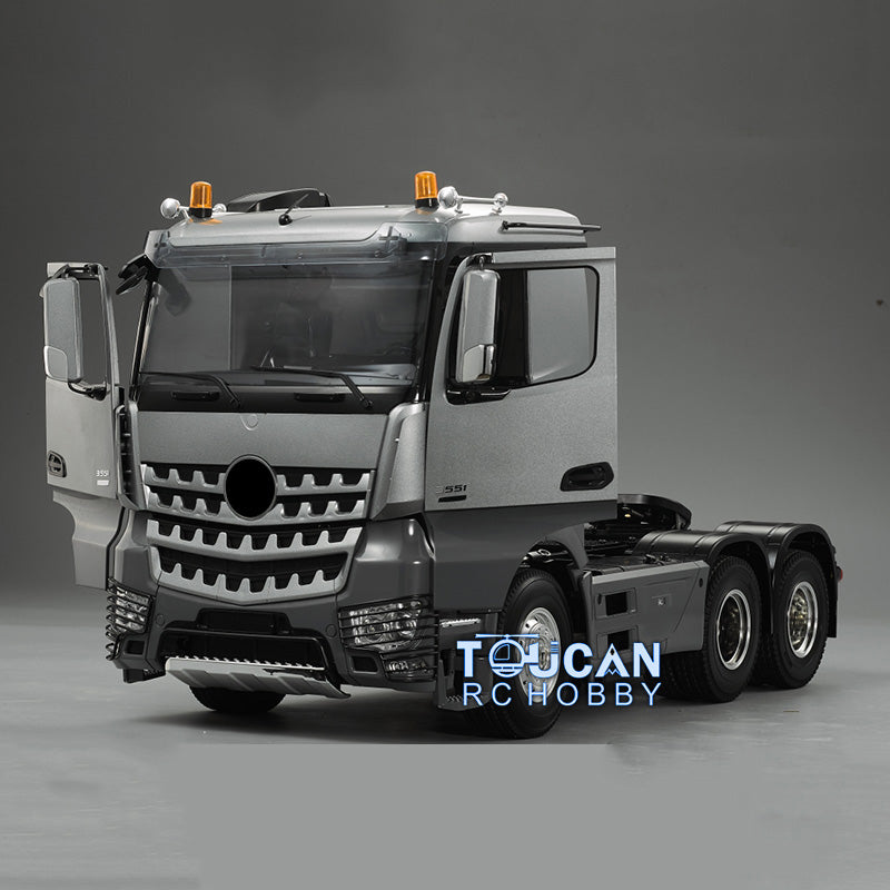 1/14 Scale Toucan Hobby 6x4 RC Tractor Truck with 3 Axles - Remote Control Construction Vehicle Kit with Painted Body & DIY Parts - Perfect for RC Enthusiasts, Construction Vehicle Collectors, and STEM Learning Projects