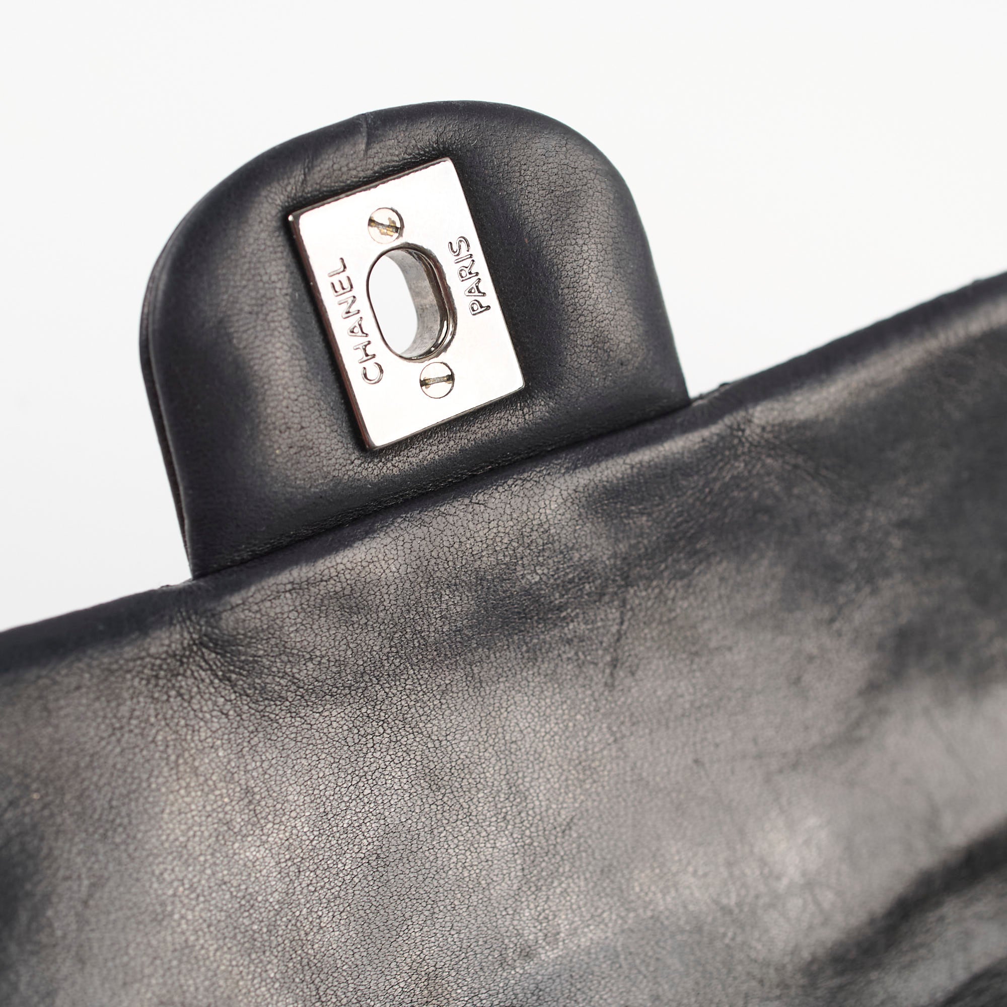 Chanel Classic East West Flap Bag in Black Leather - Perfect for Work, Travel & Evening Events