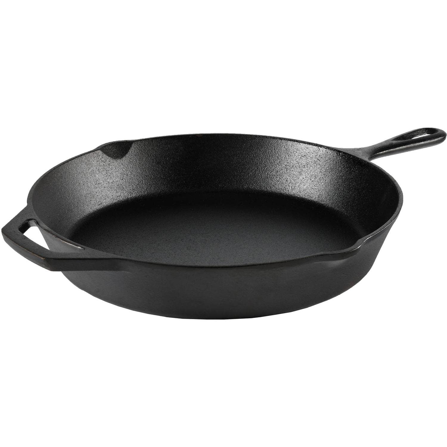 12 Inch Black Cast Iron Skillet with Assist Handle - Pre-Seasoned Cast Iron Pan for Stovetop, Oven & Grill - Perfect for Searing, Frying & Baking - Durable Cast Iron Cookware for Kitchen & Outdoor Cooking