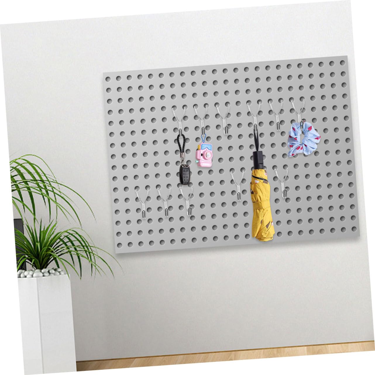 GLEAVI 30 Pack Stainless Steel Pegboard Hooks - Small Utility Hooks for Garage, Workshop & Home Organization - Heavy Duty Shelf Hooks for Peg Board Storage & Tool Hanging
