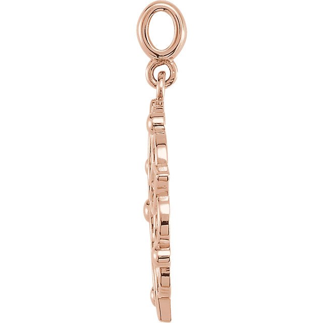 14K Gold Decorative Pendant Necklace for Women - Elegant Jewelry Gift for Birthday, Anniversary & Valentine's Day - Perfect for Parties, Weddings & Special Occasions