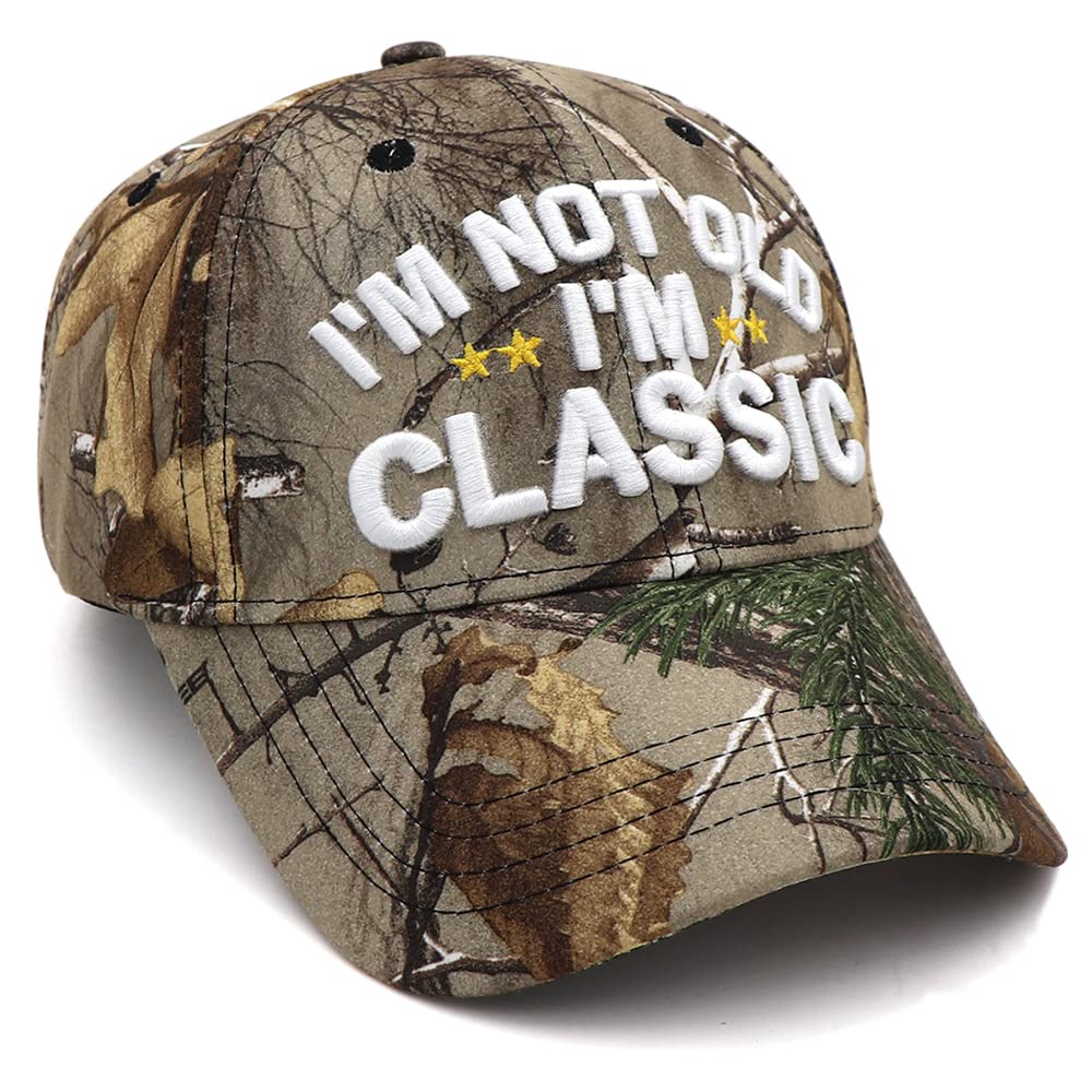 Funny Retirement & Birthday Gifts for Men & Women - 'I'm Not Old' Classic Baseball Cap | Novelty Gag Gift for Dad, Grandpa & Seniors | Perfect for Retirement Parties, Birthday Celebrations & Humorous Everyday Wear