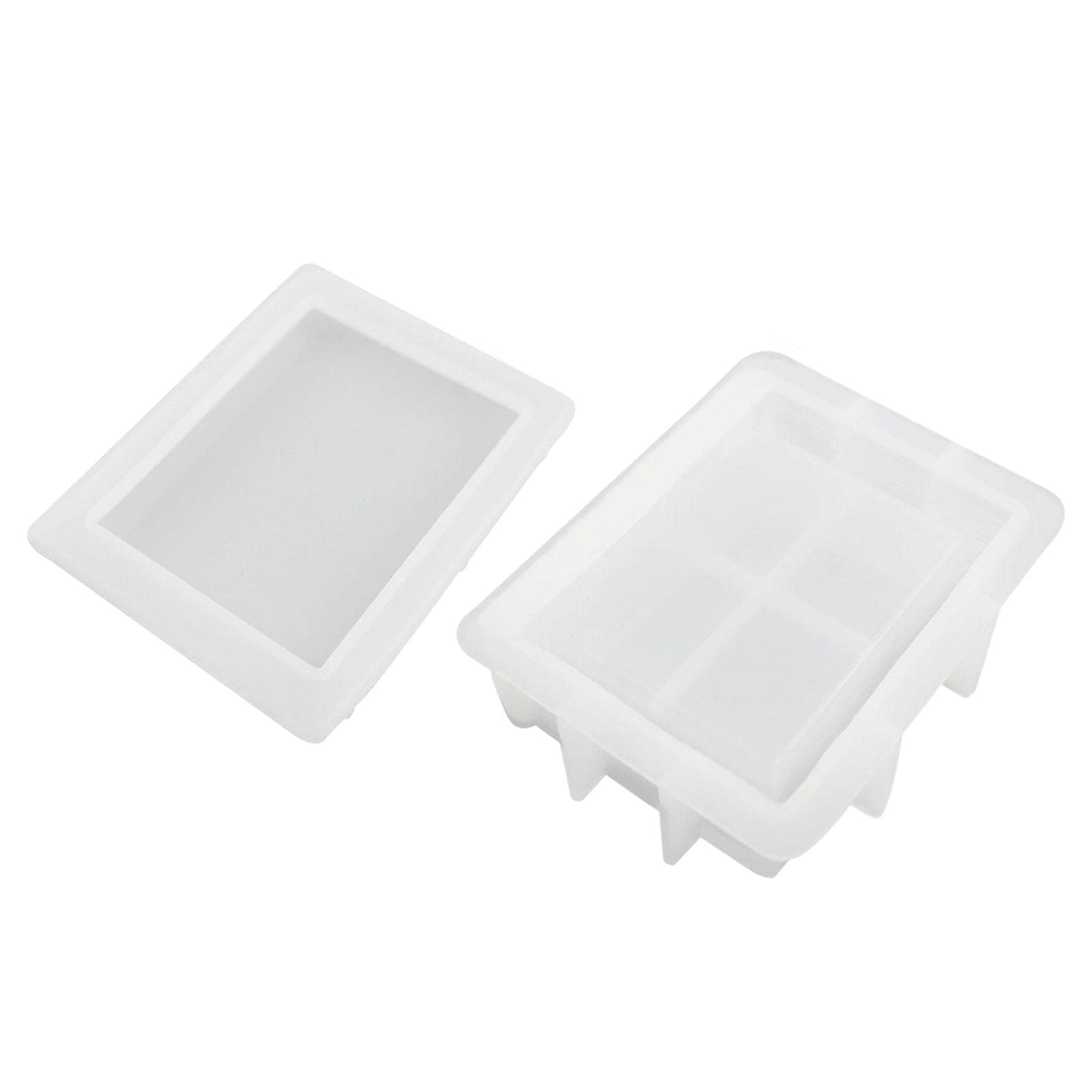 SM SunniMix Clear Plastic Storage Box - DIY Epoxy Resin Casting Organizer Container, Jewelry Making Tool Case, Wax Craft Supply Organizer | Perfect for Resin Art, Bead Storage & Craft Room Organization