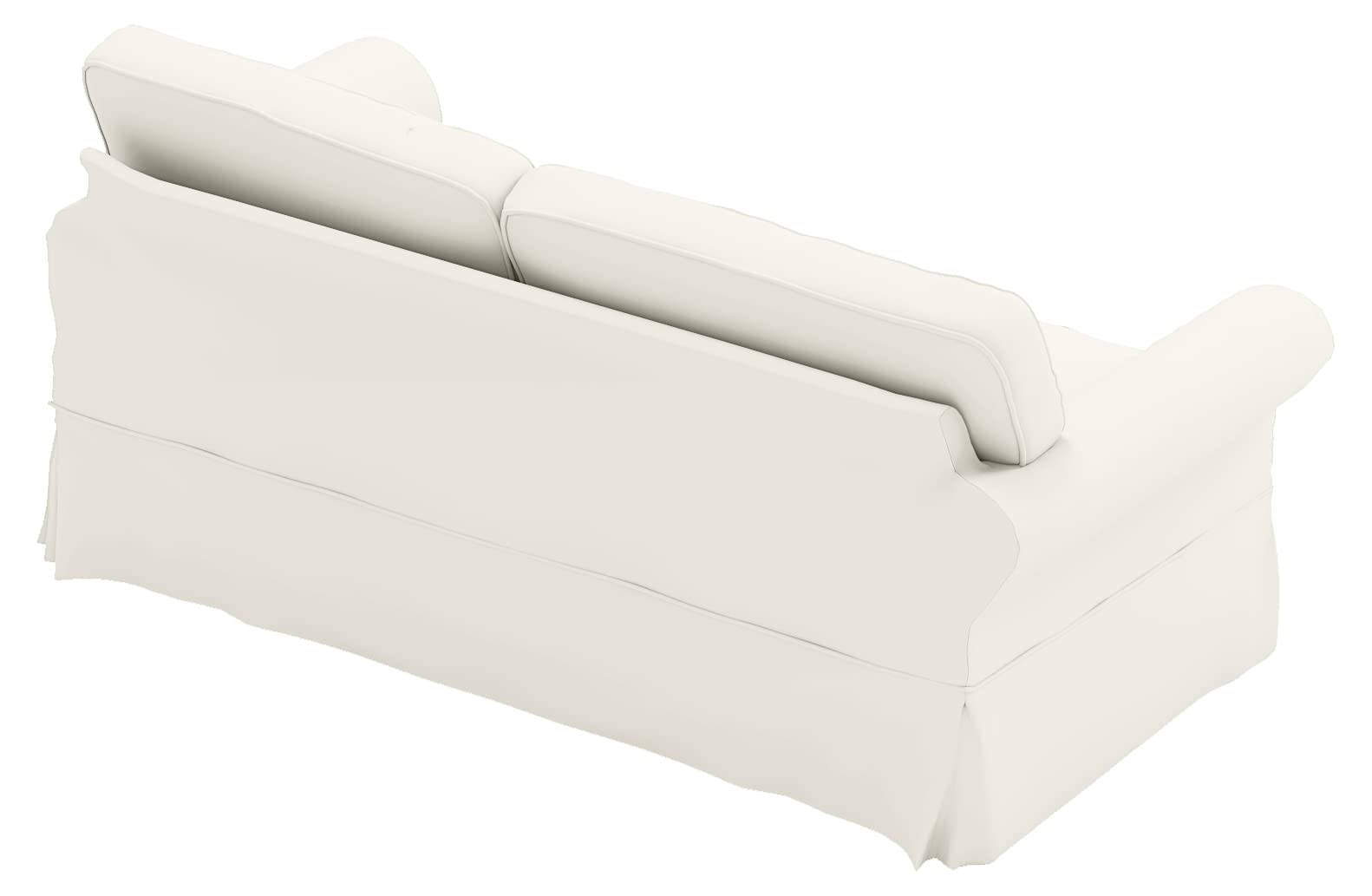 Durable Cotton Sofa Slipcover for Pottery Barn PB Comfort Roll Arm Sofa (81”-85” Width, Beige Box Edge) - Perfect for Living Room, Family Room & Home Decor