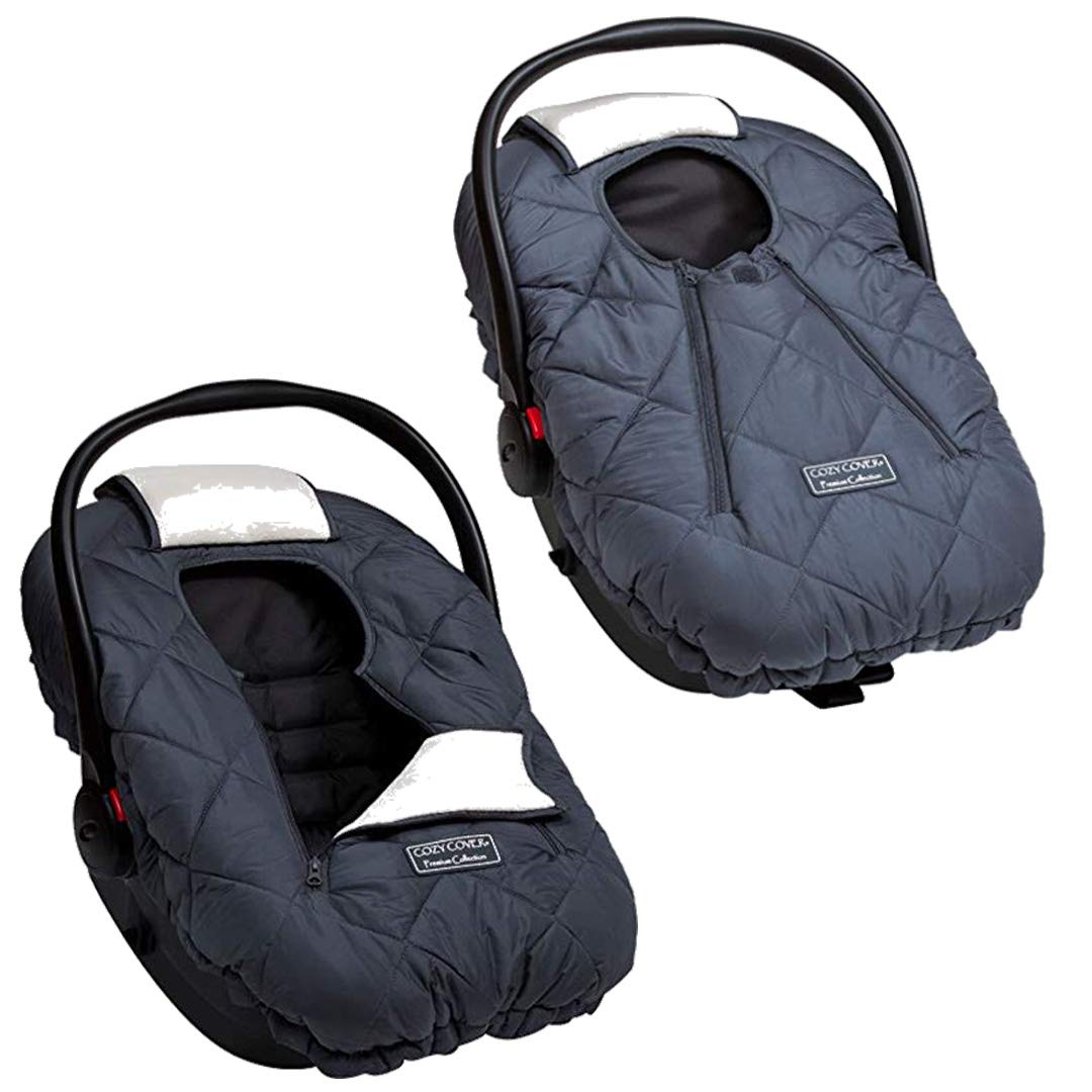 Premium Polar Fleece Infant Car Seat Cover - Soft & Warm Baby Carrier Blanket for Cold Weather (Charcoal) | Ideal for Winter Travel, Stroller Use & Outdoor Adventures | Trusted by 6M+ Parents