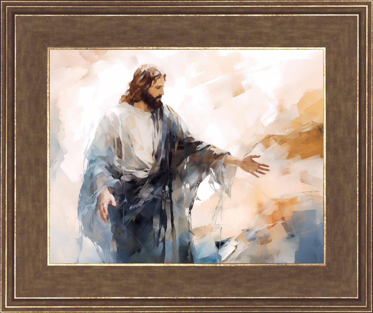 Come Unto Me By Gabriel Heaton - Inspirational Christian Wall Art for Home & Church Decor | Perfect for Living Room, Bedroom & Office